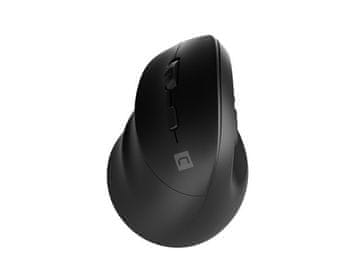slomart Natec Crake 2 vertikalni miš za ljevake, crni, 2400 DPI, Bluetooth 5.2 + 2.4GHz
