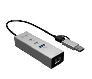 HUB i-tec USB-C/USB-A hub 2x USB-C / 1x USB-A / 2.5Gb LAN, metalni