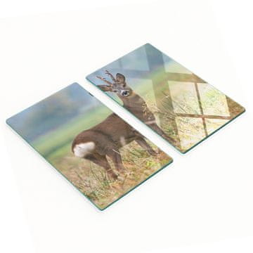 Višenamjenske dekorativne staklene ploče s otiskom jelena 2x30x52 cm