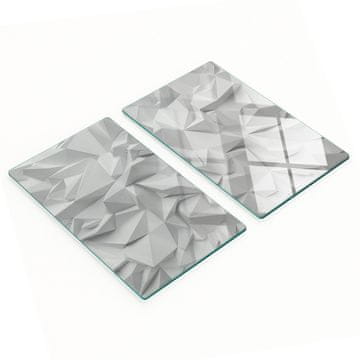 tulup.cz Set kuhinjskih dasaka od kaljenog stakla s 3D grafikom 2x30x52 cm