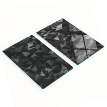 tulup.cz Set kuhinjskih dasaka od kaljenog stakla s 3D uzorkom 2x30x52 cm