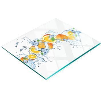 tulup.cz Staklena daska za posluživanje s narančastom grafikom vode 60x52 cm