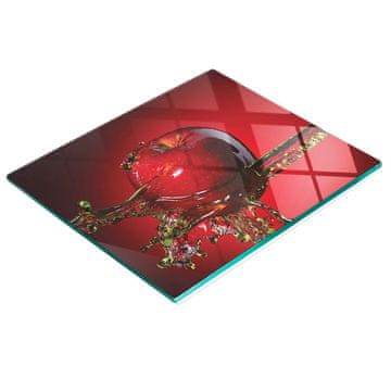 tulup.cz Kuhinjska višenamjenska dekorativna staklena ploča Crvena jabuka 60x52 cm