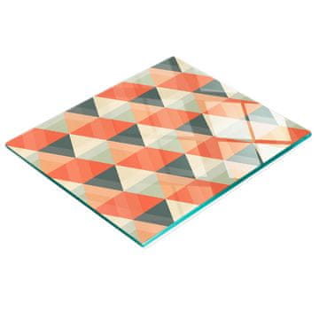 tulup.cz Višenamjenska dekorativna staklena ploča geometrijskih oblika 60x52 cm