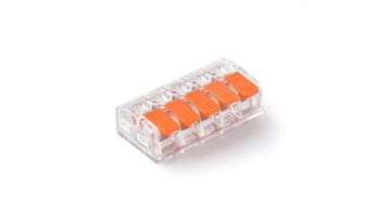 Pawbol Brzi konektor s polugom 5x 0,2-4,0 mm2 prozirni E.4193T /50 kom/