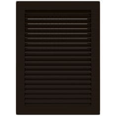 airRoxy FASADNA VENTILACIJSKA REŠETKA S MREŽOM KANALA SMEĐA 21X14 CM