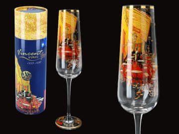 Carmani VAN GOGH ŠAMPANJAC STAKLO TERASA KAFIĆA NOĆU STAKLO ZA POKLON