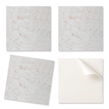 COLORAY Komplet vinilnih pločica s motivom za kuhinju, prirodni izgled kamena, 9x30x30 cm