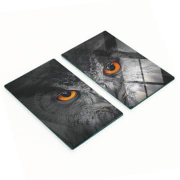 Staklene ploče za posluživanje grickalica sova đavoljih očiju 2x30x52 cm