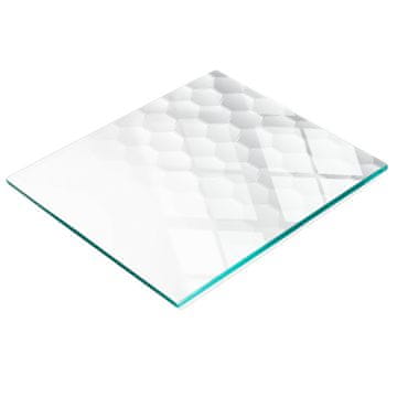 tulup.cz Dekorativna staklena daska za rezanje za kuhinju sa šesterokutnom grafikom 60x52 cm