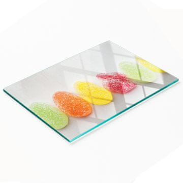 tulup.cz Dekorativna staklena kuhinjska daska Šareni žele bomboni 80x52 cm