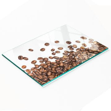 tulup.cz Kaljena višenamjenska ukrasna staklena ploča u obliku zrna kave 80x52 cm