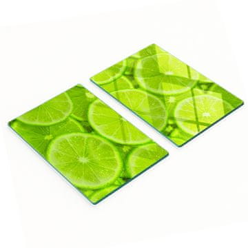 Višenamjenska dekorativna staklena ploča s otiskom limete 2x40x52 cm