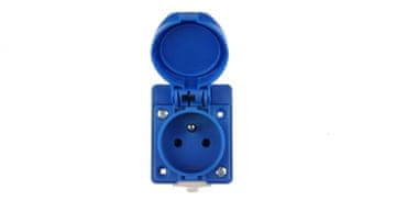 PCE Utičnica za ploču 10/16A 2P+Z 230V IP54 plava /s kutijom/ 104-0hp