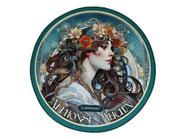 Carmani OKRUGLI STOL PODLOGA ALFONS MUCHA DEKORATIVNA PODLOGA ZA DOM