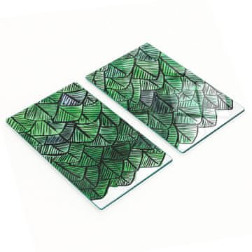 tulup.cz Staklene daske za rezanje za kuhinju s grafikom apstraktnog perja 2x30x52 cm