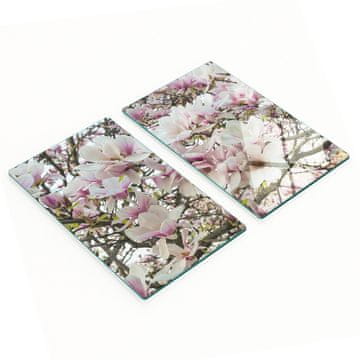 tulup.cz Kuhinjske daske od kaljenog stakla s grafikom cvijeća magnolije 2x30x52 cm