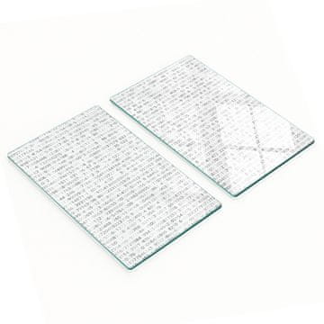 Kuhinjske višenamjenske dekorativne staklene ploče, binarni kod 2x30x52 cm