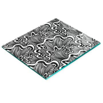 tulup.cz Izdržljiva i elegantna staklena ploča s apstraktnim uzorkom školjki 60x52 cm