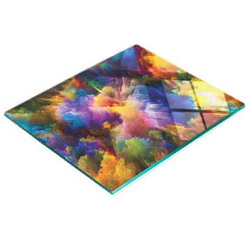 tulup.cz Staklena daska za posluživanje za kuhinju s grafikom eksplozije u boji 60x52 cm