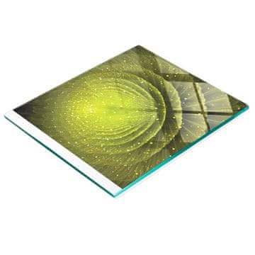tulup.cz Staklena daska za posluživanje s fraktalnom cvjetnom grafikom 60x52 cm