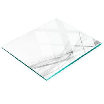 tulup.cz Staklena daska za posluživanje za kuhinju s apstraktnom grafikom valova 60x52 cm