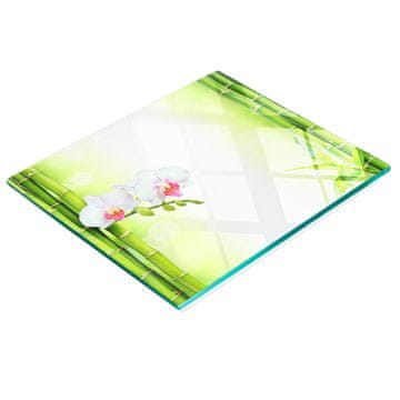 tulup.cz Elegantna i izdržljiva staklena ploča s printom orhideja i bambusa 60x52 cm