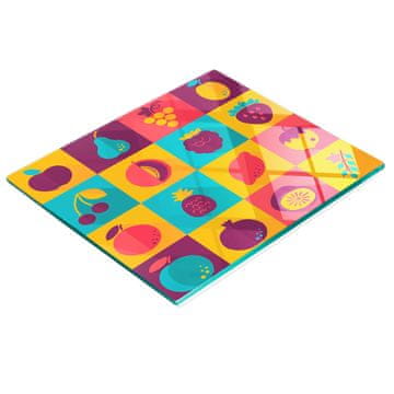 tulup.cz Kaljena višenamjenska ukrasna staklena ploča s ikonama voća 60x52 cm