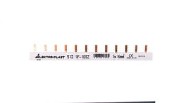 Strujna sabirnica s PIN tipom 1P 16mm2 100A 12 pinova IZS16/1F/12 45.236