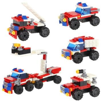 Nobo Kids 4-U-1 GRAĐEVINSKI KOCOCI VATROGASNI KOMBINAT VATROGASNOG KAMIONA SET OD 4