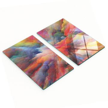 tulup.cz Kuhinjske daske od kaljenog stakla s grafikom Eksplozija boja 2x30x52 cm