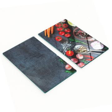 Kuhinjske višenamjenske dekorativne staklene daske za sastojke 2x30x52 cm