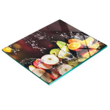 tulup.cz Kuhinjska multifunkcionalna dekorativna staklena ploča Jabuke Kruške 60x52 cm