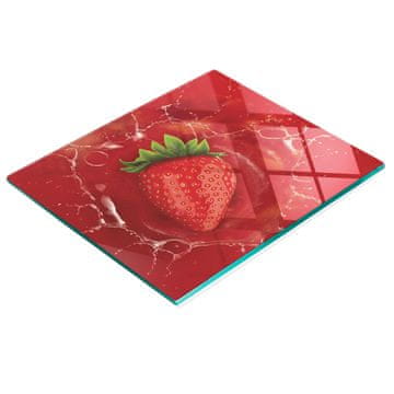tulup.cz Kuhinjska ploča od kaljenog stakla s ukrasnom grafikom jagode 60x52 cm