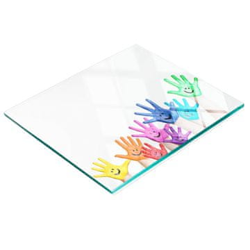 tulup.cz Kuhinjska višenamjenska dekorativna staklena ploča Oslikane ruke 60x52 cm