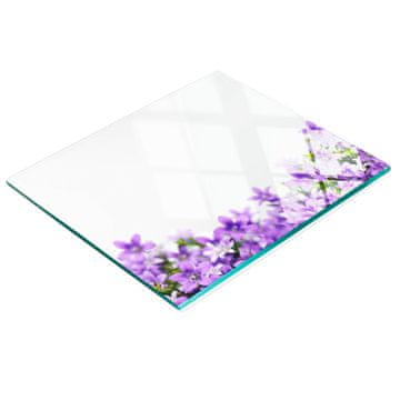 tulup.cz Dekorativna daska za rezanje od kaljenog stakla Purple Bells 60x52 cm