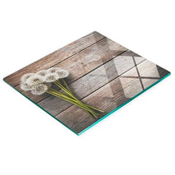 tulup.cz Izdržljiva i elegantna staklena ploča s uzorkom maslačka na pločama 60x52 cm