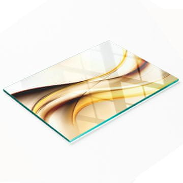 tulup.cz Dekorativna daska za rezanje od kaljenog stakla s apstraktnim valovima 80x52 cm