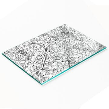tulup.cz Elegantna i izdržljiva staklena ploča s isprepletenim granama, otisak 80x52 cm
