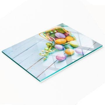 tulup.cz Dekorativna daska za rezanje od kaljenog stakla za uskrsna jaja 80x52 cm
