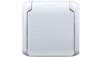 LEGRAND Forix Pojedinačna utičnica sa/bez 16A IP44 sa zatvaračima, siva 782395