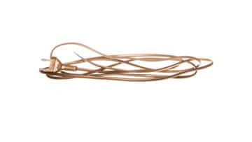 Zamel Priključni kabel bez prekidača 250 cm zlatni SP-250/2X0.75/-ZLO YNS10000457