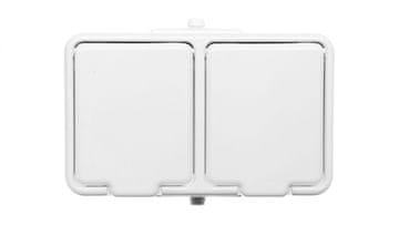Schneider Cedar hermetična dvostruka schuko utičnica s PE 16A IP44 bijela GWN240PC01