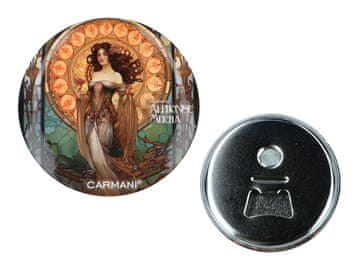 Carmani OTVARAČ ZA BOCE MAGNET ZA HLADNJAK ALFONS MUCHA POKLON