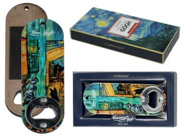 Carmani METALNI OTVARAČ ZA BOCE VAN GOGH SLIKA MAČAKA POKLON ZA NJEGA