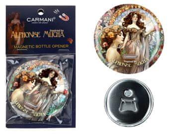 Carmani OTVARAČ ZA BOCE MAGNET ZA HLADNJAK ALFONS MUCHA KUHINJSKI NAPRAVA