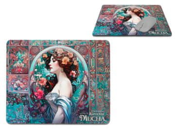 Carmani PODKŁADKA POD MYSZ KOMPUTEROWĄ BIUROWA ALFONS MUCHA SZTUKA MALARSTWO
