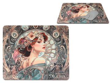 Carmani PODKŁADKA POD MYSZ KOMPUTEROWĄ BIUROWA ALFONS MUCHA SZTUKA MALARSTWO