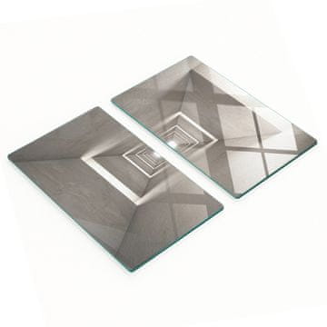 tulup.cz Set kuhinjskih dasaka od kaljenog stakla s printom betona 2x30x52 cm