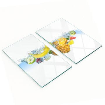 tulup.cz Staklene kuhinjske daske za rezanje s grafikom voća pod vodom 2x30x52 cm